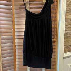 Black New York and company top, one shoulder dressy top. Like new, never worn